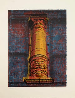 Judith Lipnik Perlow Säule Serie VIII 2003 Signierte Serigraphie in Farben auf Papier