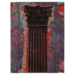 Judith Lipnik Perlow Column Series X 2003 Signed Serigraph in Colors on Paper
