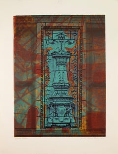 Judith Lipnik Perlow Column Series XI 2003 Signed Serigraph in Colors on Paper