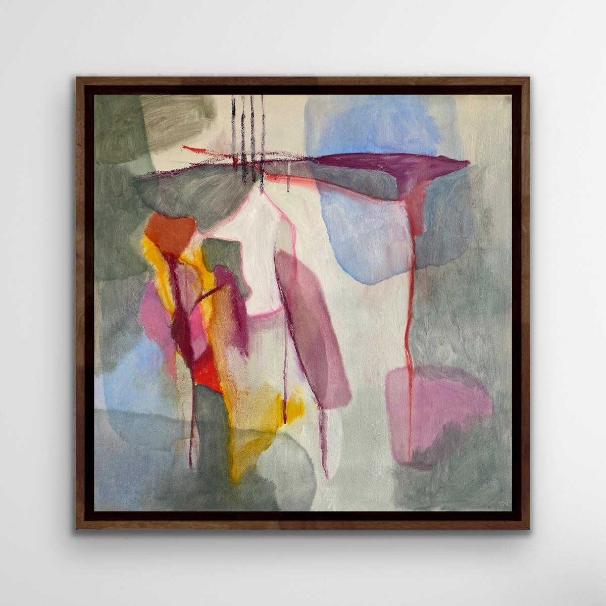 Deja Vu #1, Judith North, Abstraktes Gemälde, Öl auf Leinwand, Geometrisch Abstrakt  im Angebot 2