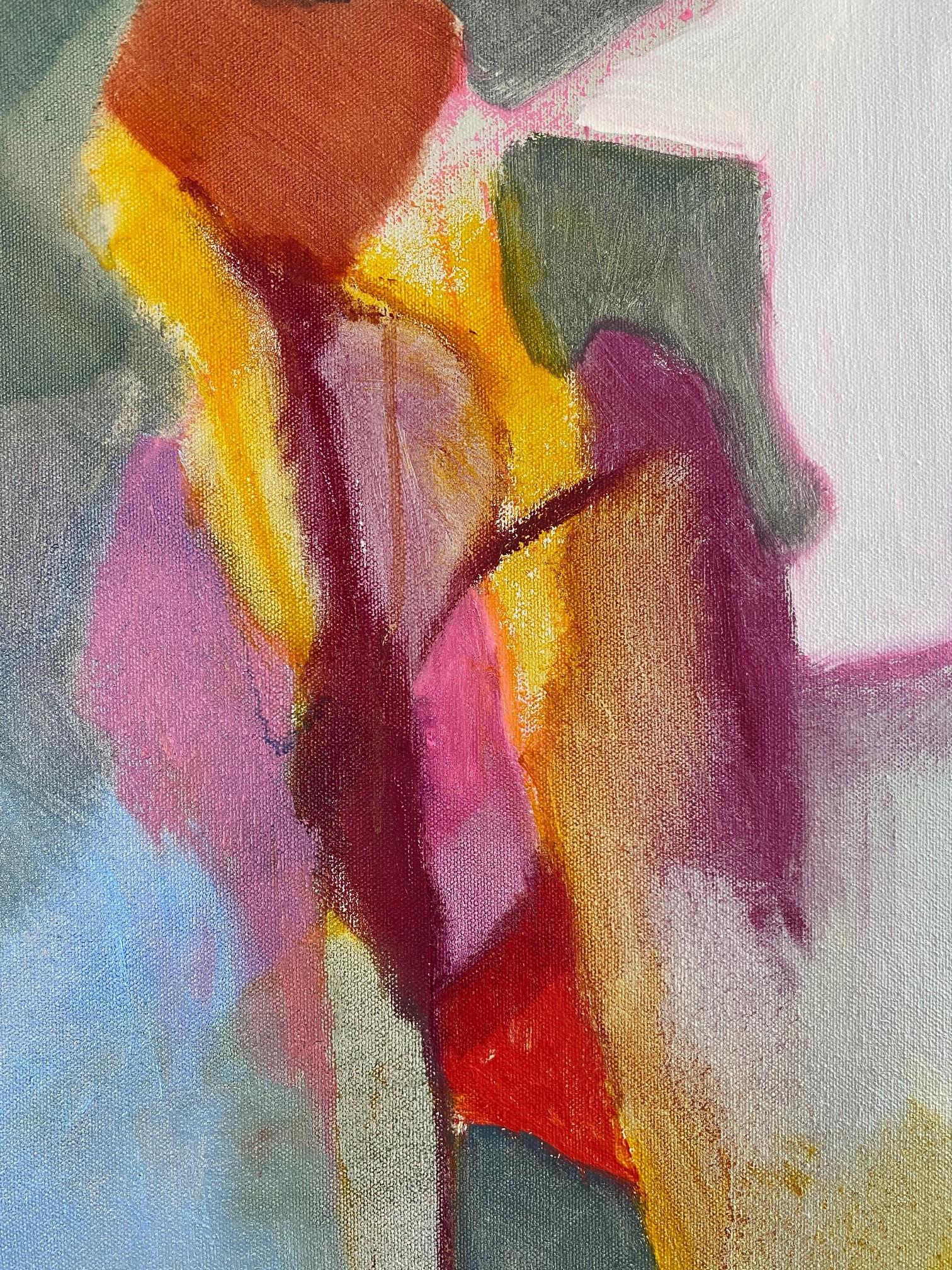 Deja Vu #1, Judith North, Abstraktes Gemälde, Öl auf Leinwand, Geometrisch Abstrakt  im Angebot 5