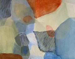 Deja Vu #6, Abstraktes Gemälde, Öl auf Leinwand, von Judith North, 2022