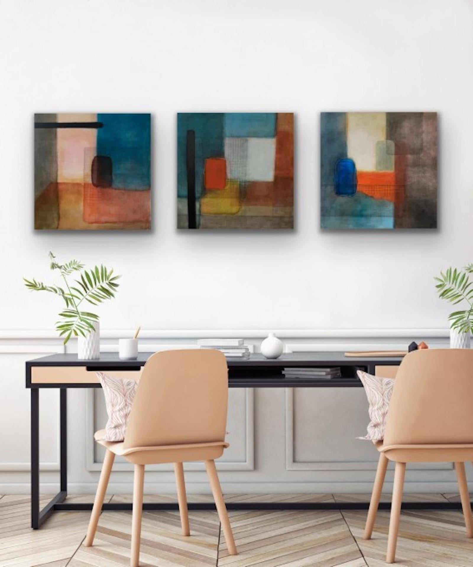 Finding Space #14, Judith North, Pintura al óleo abstracta original, Arte asequible en venta 5