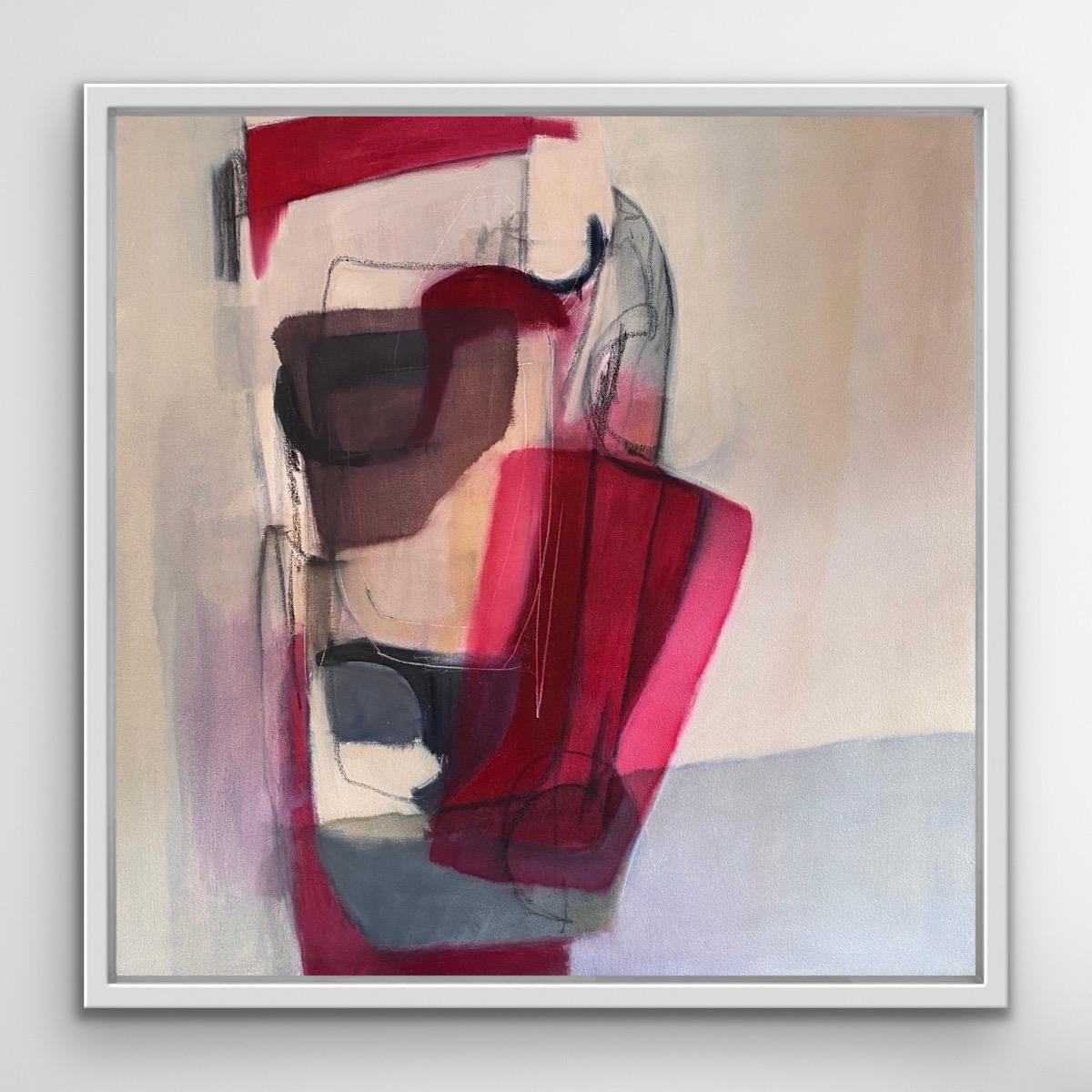 The Conviction of Things Not Seen #1, Modern Style Abstract Painting - Gray Still-Life Painting by Judith North