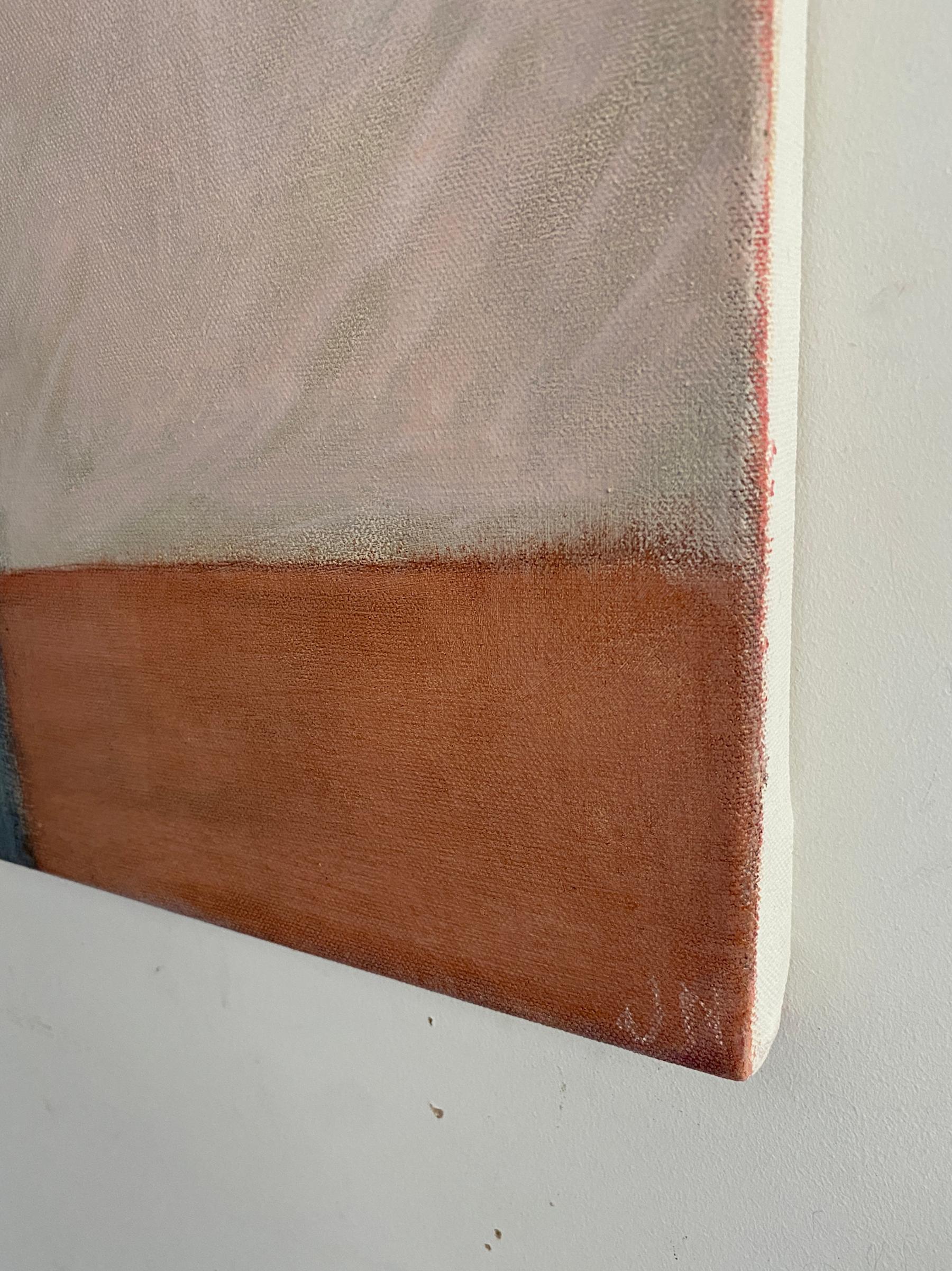 La convicción de las cosas que no se ven #5, Pintura abstracta moderna, Arte contemporáneo - Interior Painting Marrón de Judith North