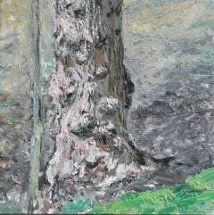 "Burled Oak" (2023) By Judith Peck, Original Oil Painting of Tree