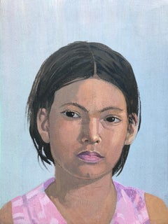 Ritratto figurativo di una giovane ragazza "GirlFriends #1"