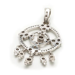 Judith Ripka 18 Karat White Gold and Diamond Pendant
