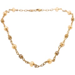 Judith Ripka 18 Karat Yellow Gold Canary Crystal and Yellow Sapphire Necklace
