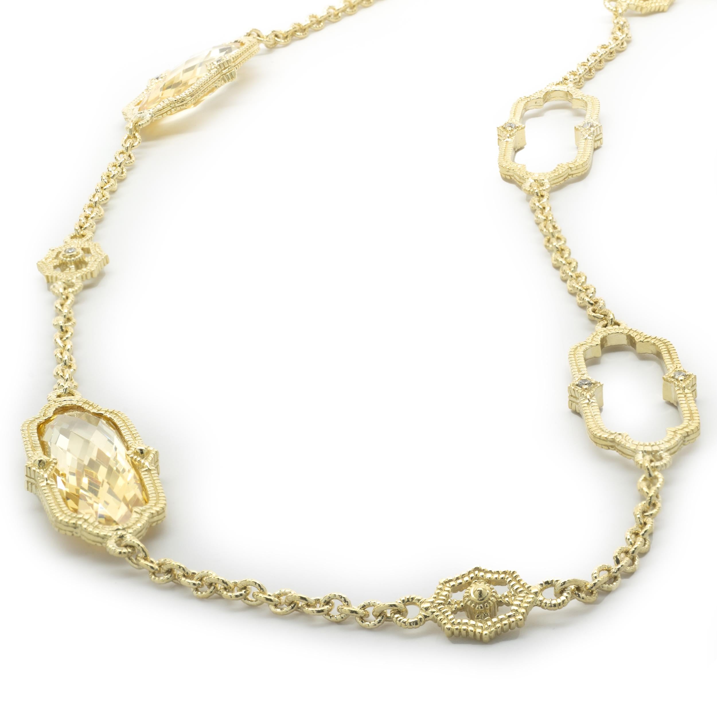 judith ripka 18k gold necklace