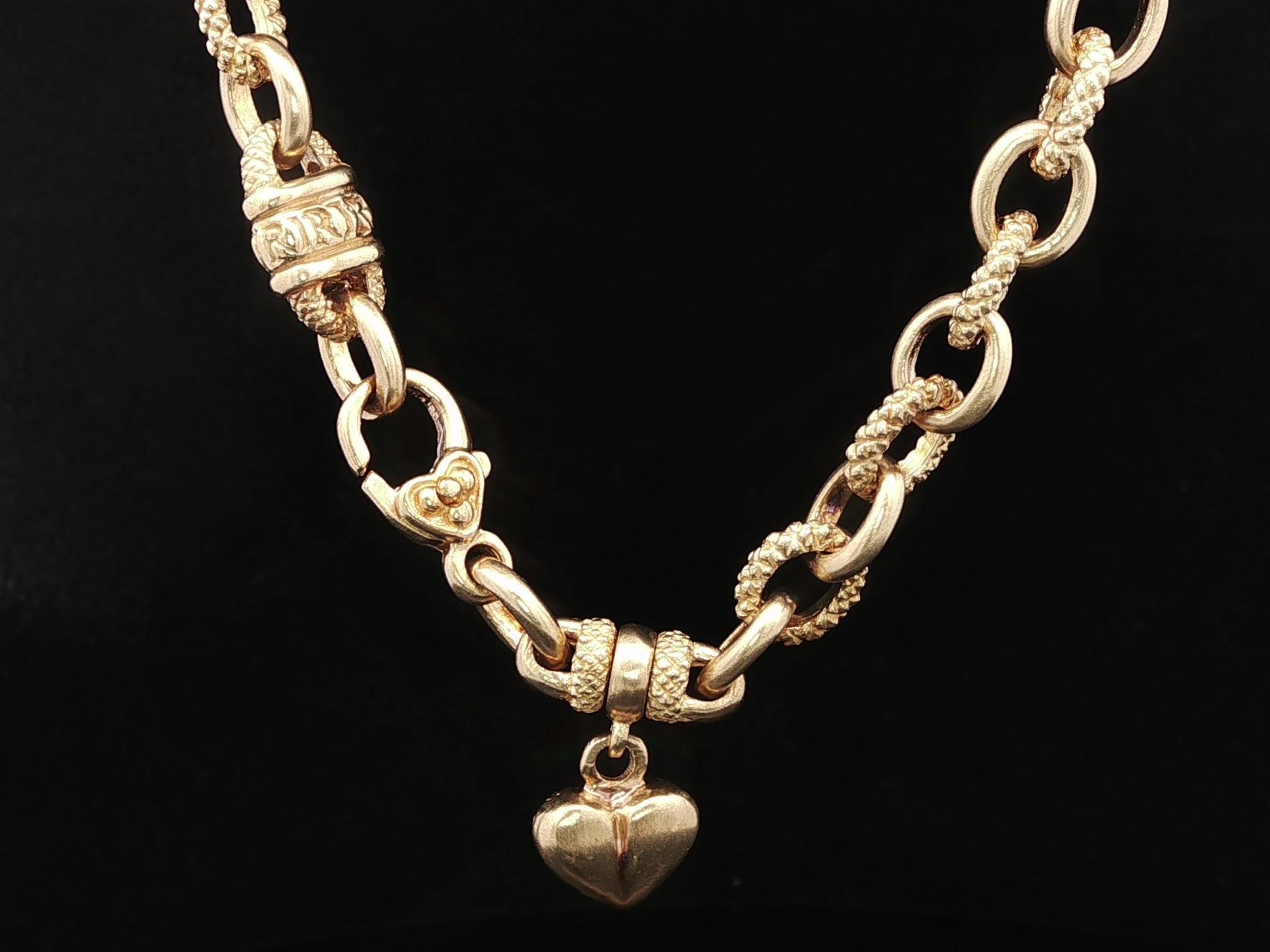 Judith Ripka - Collier à maillons ovales en or 18 carats, 16 pouces, avec diamants en forme de cœur en vente 4