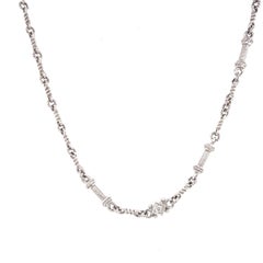 Judith Ripka 18 Karat White Gold Diamond Necklace