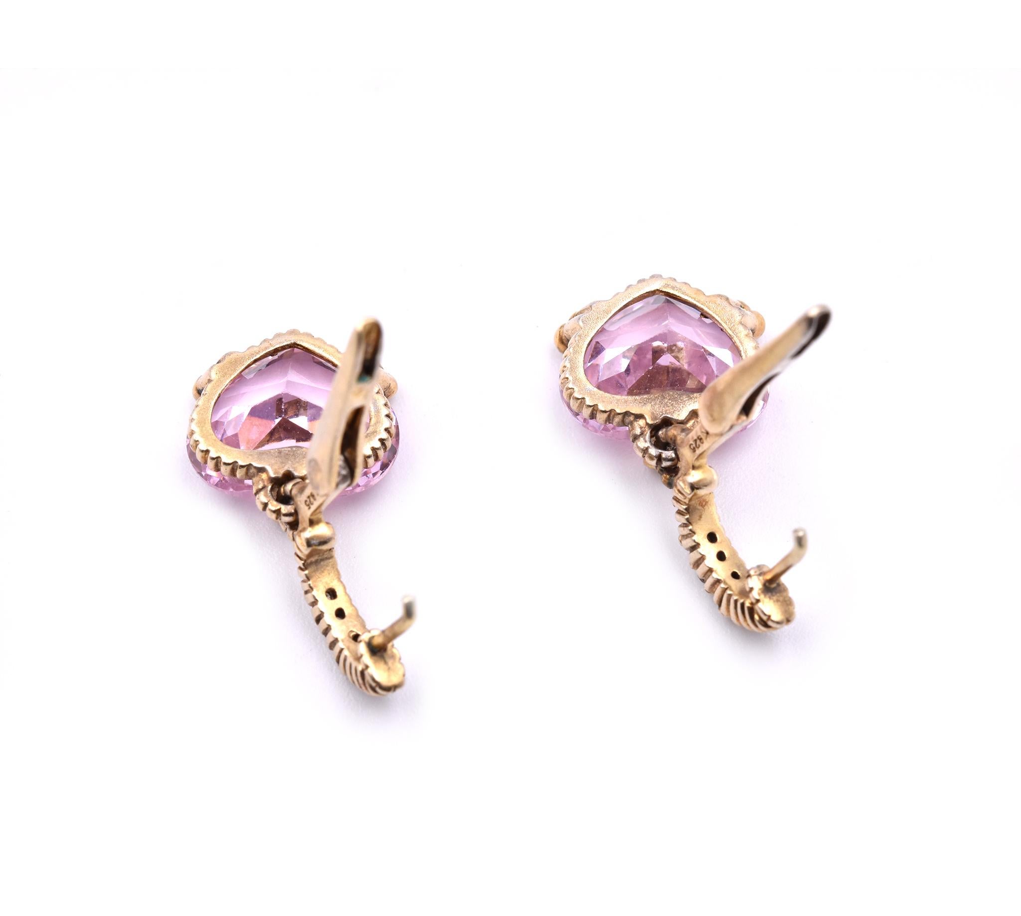 judith ripka pink earrings