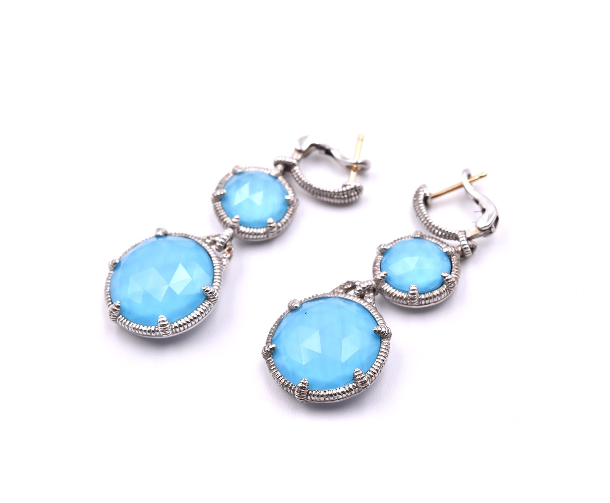 judith ripka turquoise earrings