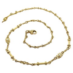 Judith Ripka 18k Yellow Gold 0.12ctw Diamond 16" La Petite Flip Necklace