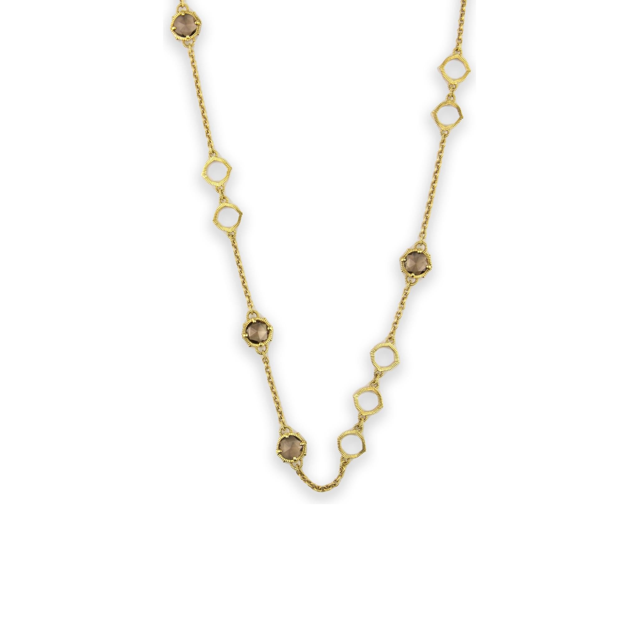 Judith Ripka 18K Yellow Gold Necklace
Quartz: 8.40ctw
SKU: JR01022
Retail price: $7,560.00