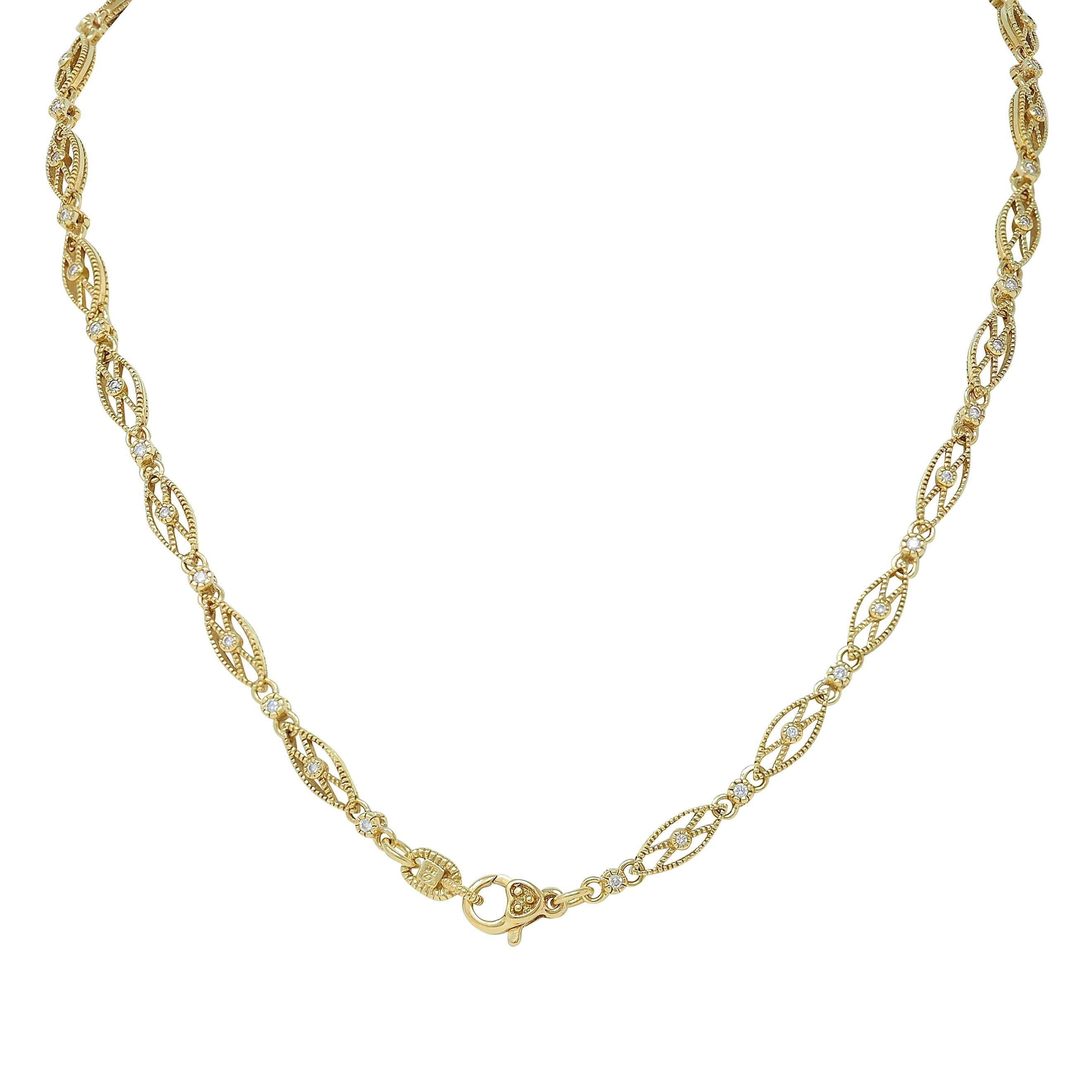 Oval Cut Judith Ripka 2000's Canary Quartz Diamond 18 Karat Gold Sautoir Drop Necklace For Sale