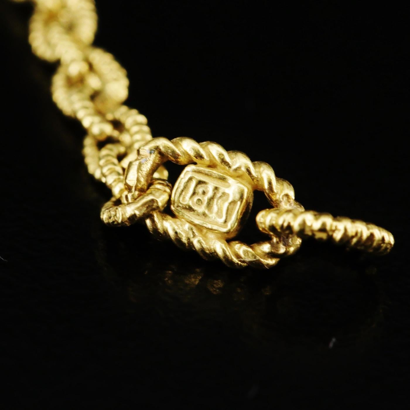 Judith Ripka / 27.5 Ct Diamond & Sapphire Necklace / 23.8 Grams / 18K 1
