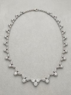 Collier Judith Ripka en or blanc 18 carats et diamants de 4,7 carats