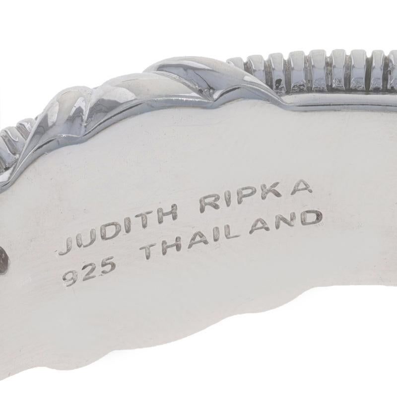 Judith Ripka Amethyst Cuff Bracelet 6 3/4