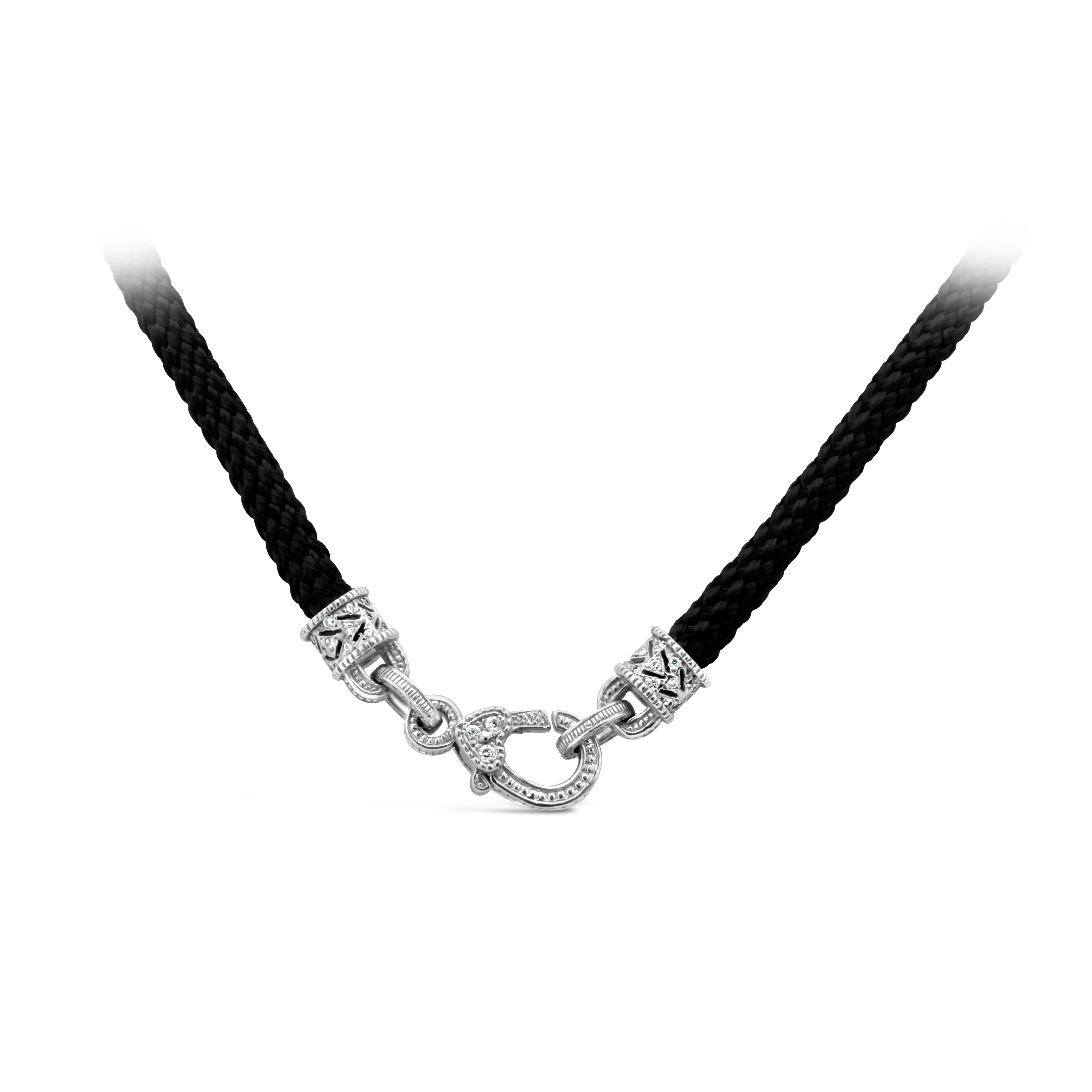 black silk necklace cord