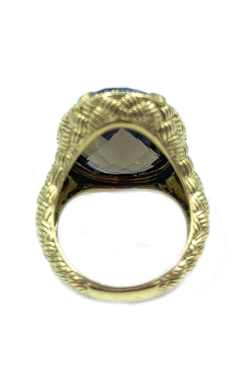 Women's or Men's Judith Ripka Briolette Diamond Ring For Sale
