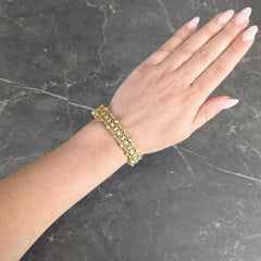 Judith Ripka Contemporary 0.96 CTW Diamond 18K Gold Foliate Bangle Bracelet