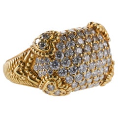 Judith Ripka Diamond Gold Ring