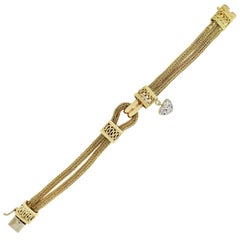 Judith Ripka Diamond Heart Bracelet