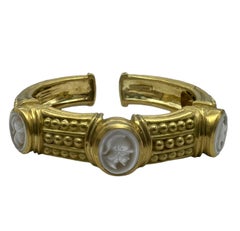 Judith Ripka Bracelet manchette en or et nacre
