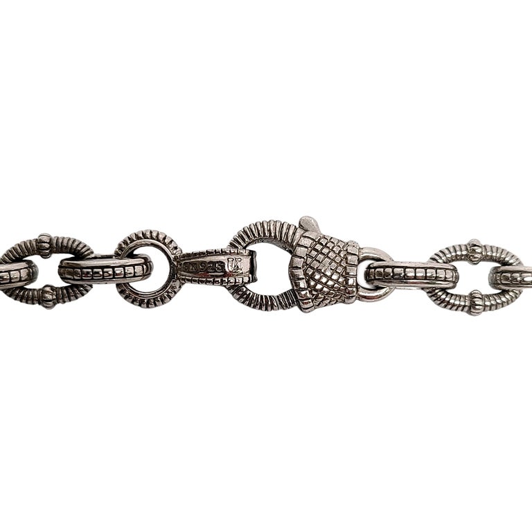 Judith Ripka JR TWO Sterling Textured Link Chain 18K Gold Plated ...