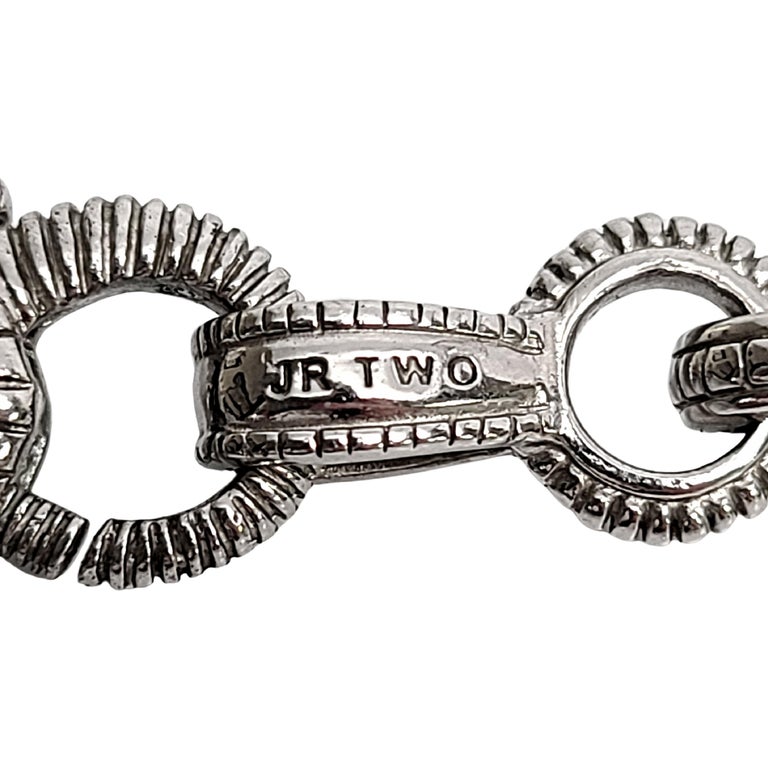 Judith Ripka Sterling Lock & Key Necklace