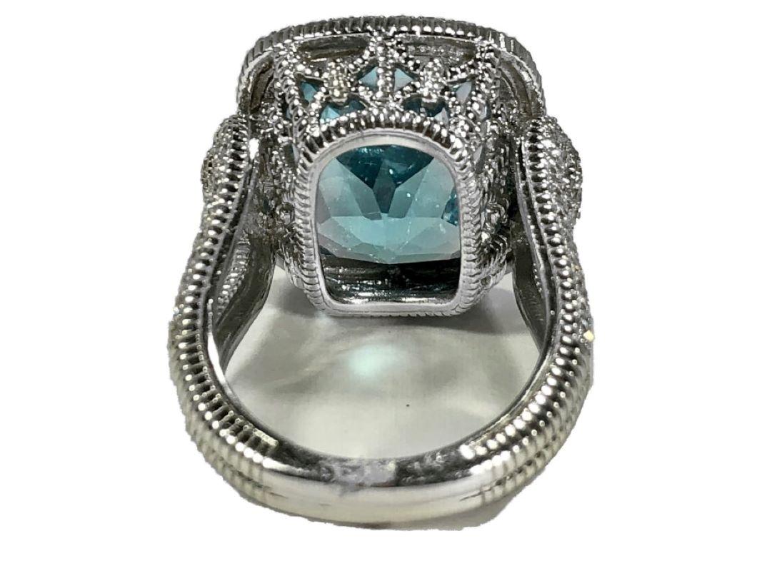 judith ripka blue topaz ring