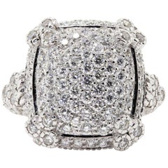 Judith Ripka "Olivia" 2.65 Carat Gold Ring