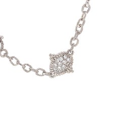 Judith Ripka Pave Diamond Station 18k White Gold Necklace