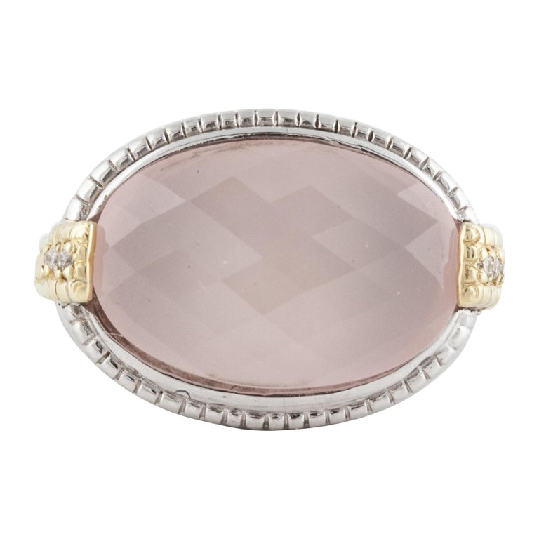 Mia Diamonds 925 Sterling Silver and 14k Yellow Gold Smoky Quartz Bangle Bracelet Mia Diamonds 925 Sterling Silver and 14k Yellow Gold Smoky Quartz Bangle Bracelet