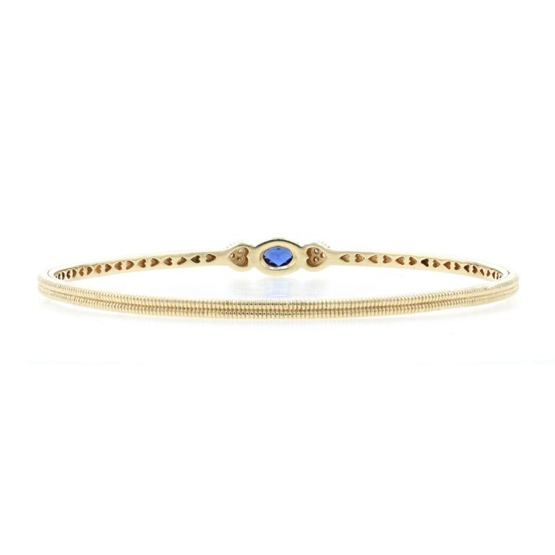 Women's Judith Ripka Sapphire & Diamond Bangle Bracelet 7 3/4