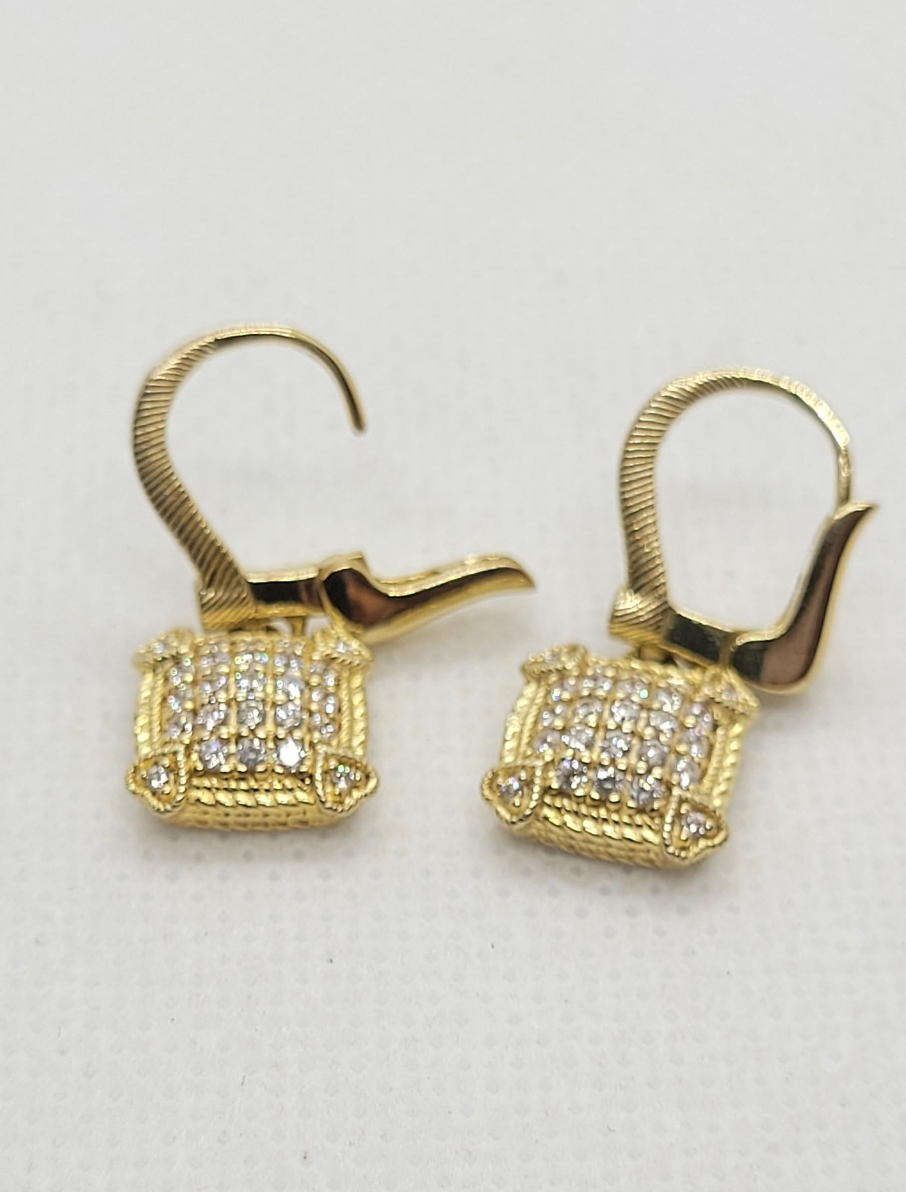 Judith Ripka, orecchini, collana e anello con cuore in oro Sterling Vermeil CZ Set in vendita 3