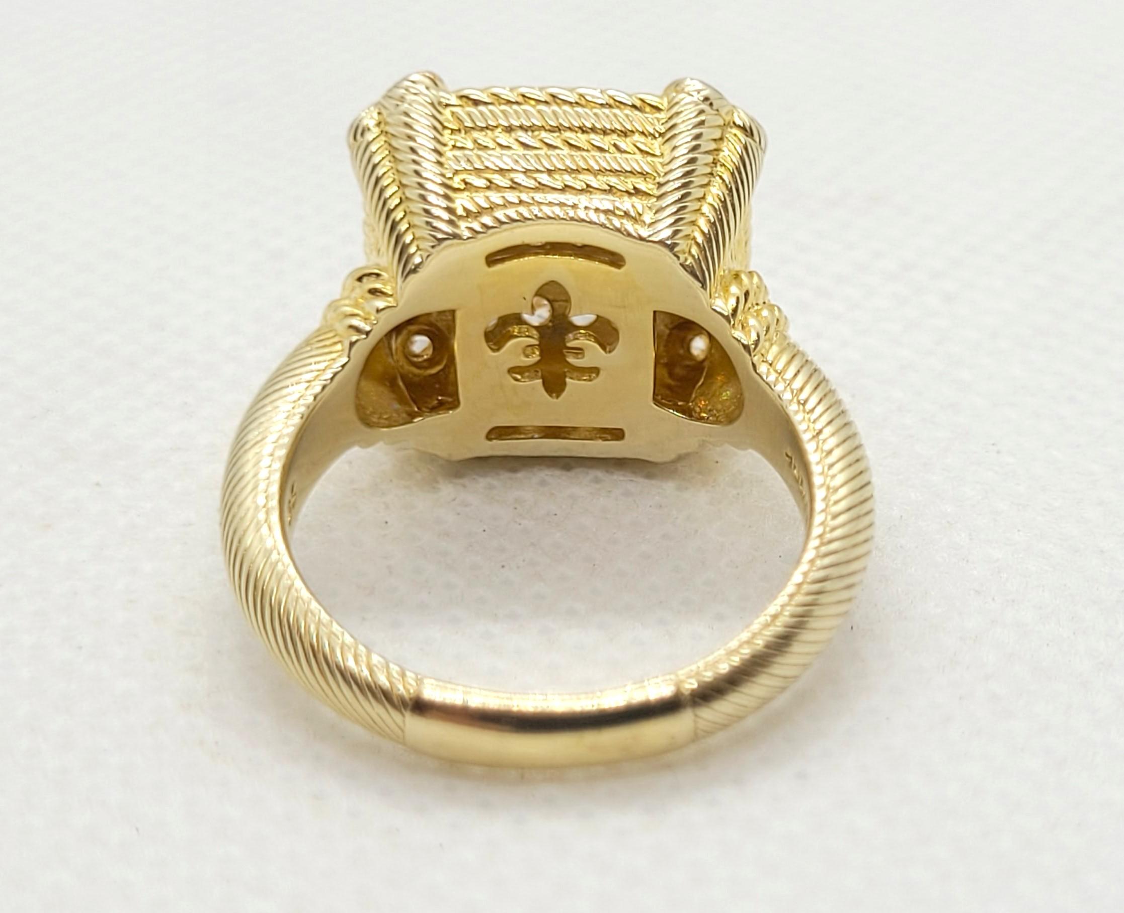 Judith Ripka, orecchini, collana e anello con cuore in oro Sterling Vermeil CZ Set in vendita 4