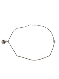 Judith Ripka Collar de plata de ley y oro de 18 quilates con colgante de mal de ojo #22615