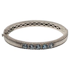 Judith Ripka Braccialetto in argento 925 con Topazio Blu #24104