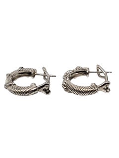 Boucles d'oreilles créoles en argent sterling « Cable » de Judith Ripka n° 24576
