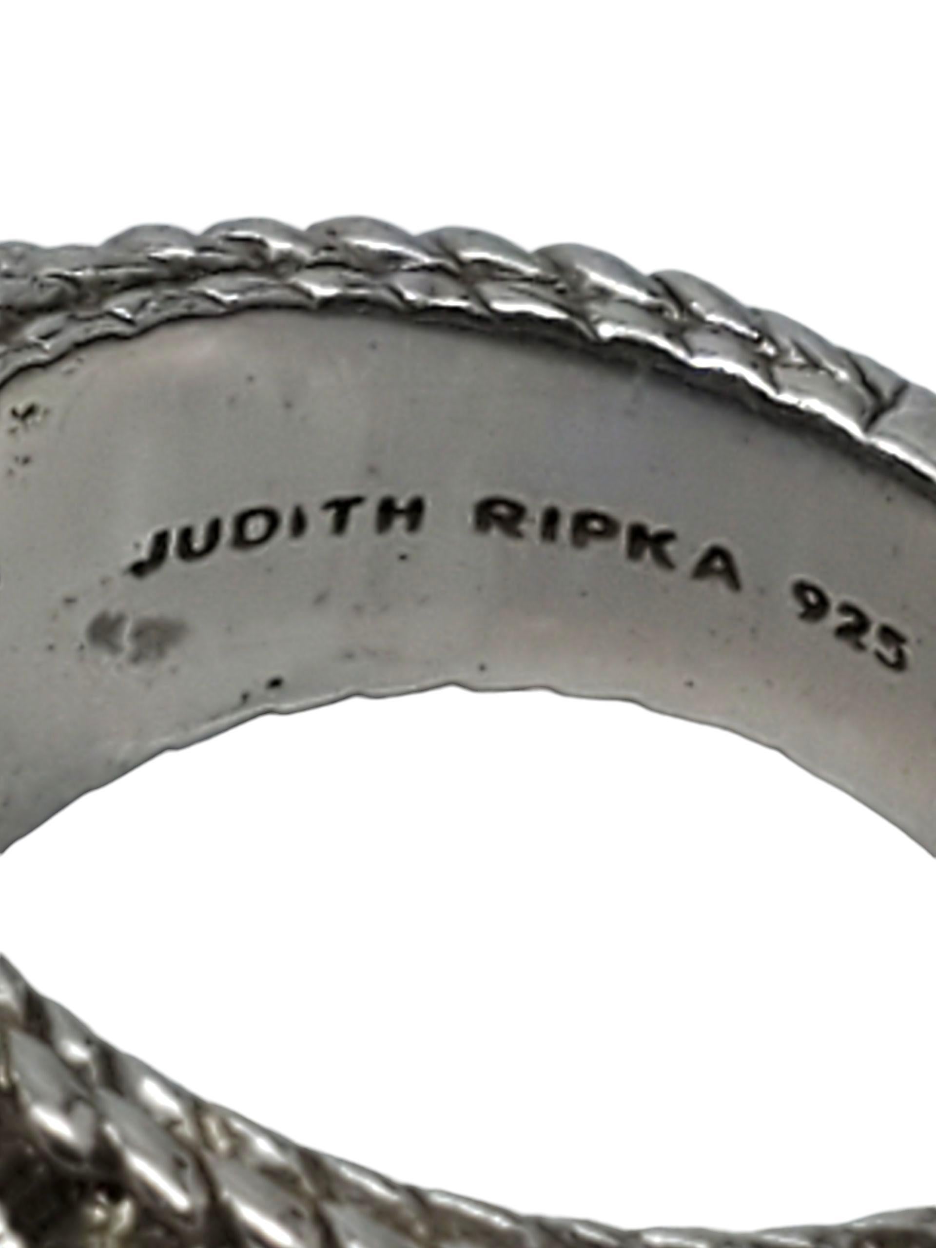 Donna Judith Ripka Anello in argento 925 e perle misura 6 #23435