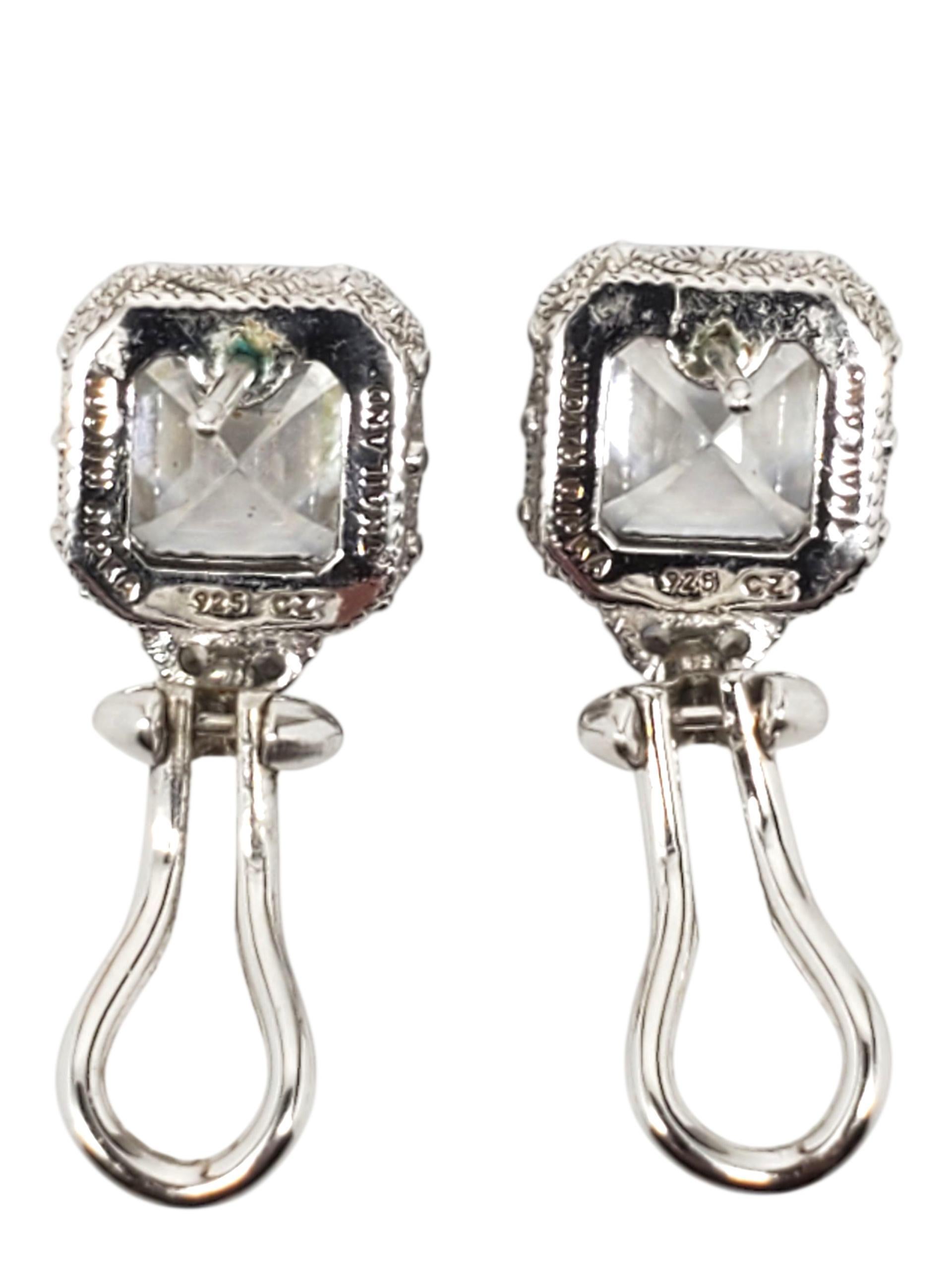 Judith Ripka Pendientes de plata de ley con circonita cúbica #22730 en Bueno estado para la venta en Washington Depot, CT