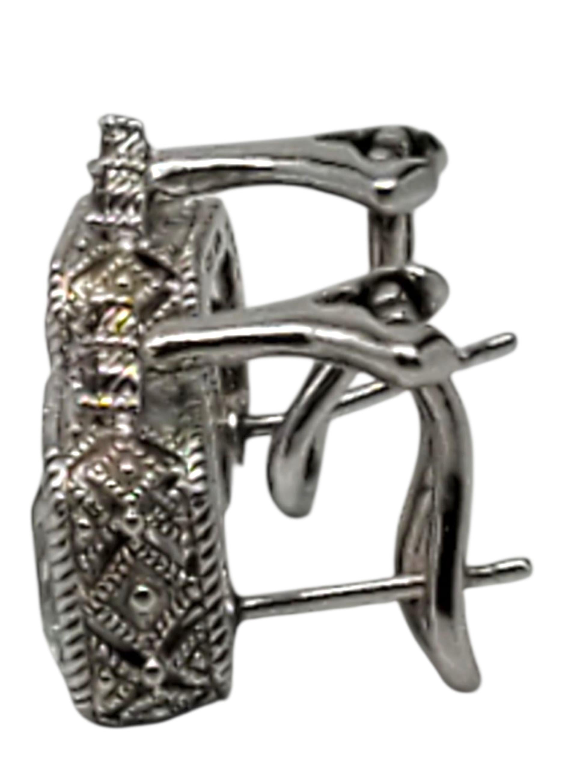 De las mujeres Judith Ripka Pendientes de plata de ley con circonita cúbica #22730 en venta