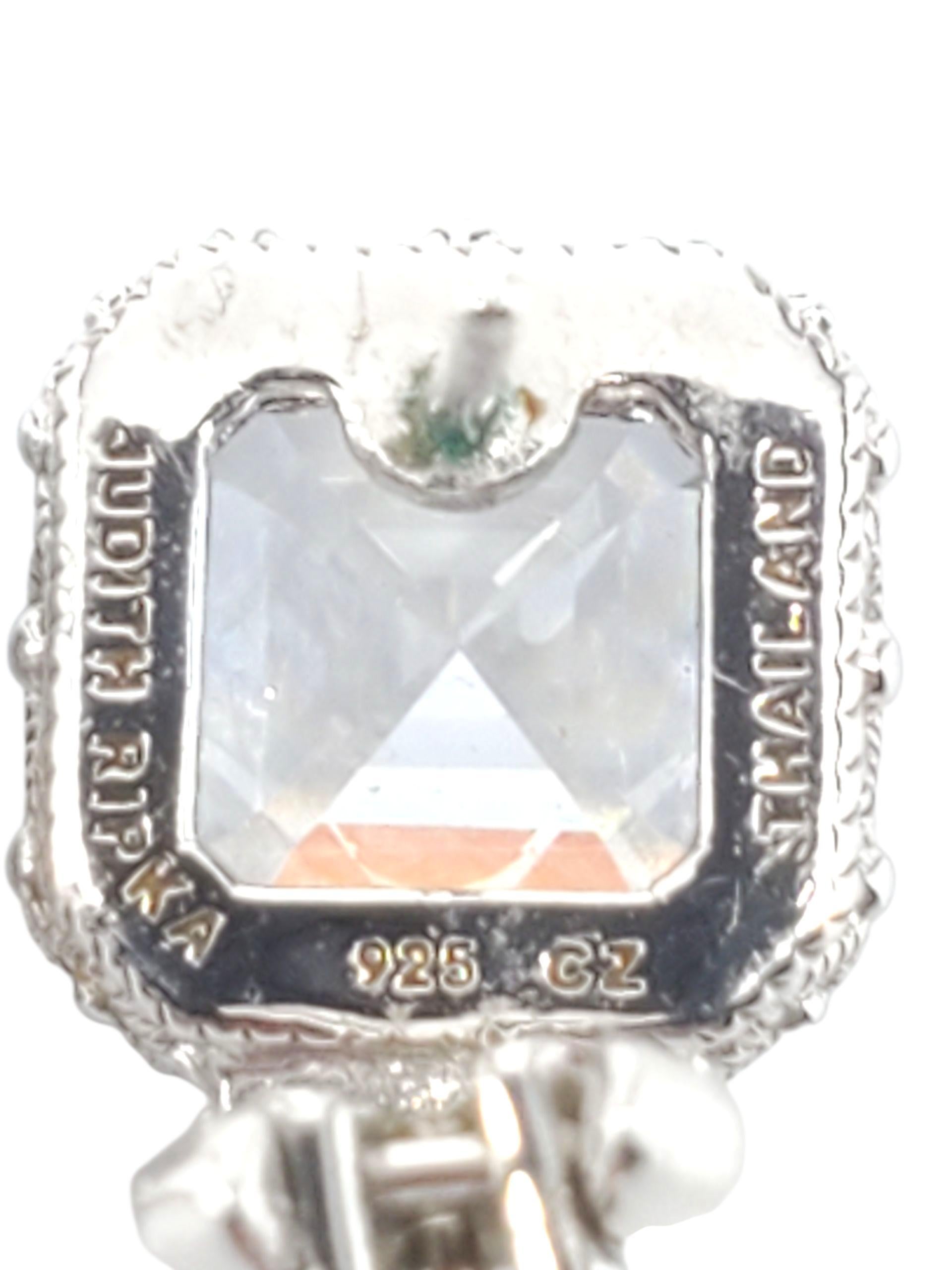Judith Ripka Pendientes de plata de ley con circonita cúbica #22730 en venta 2
