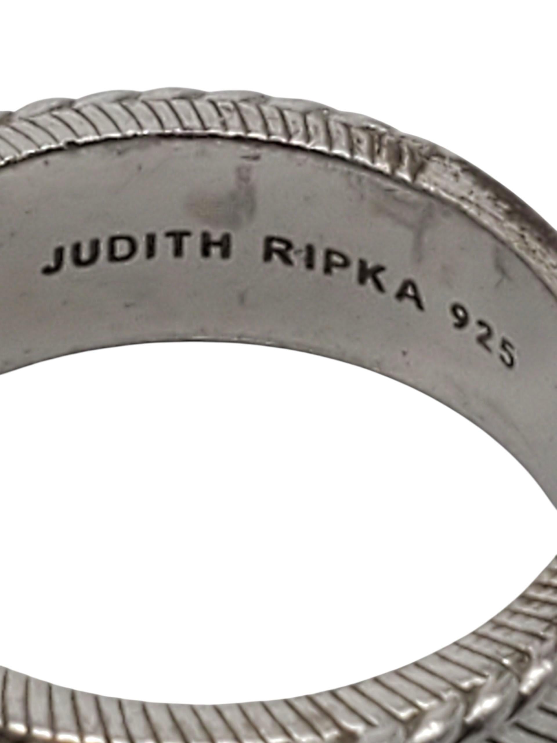 Judith Ripka Anello Eternity in argento 925 misura 11 #22397 in vendita 1