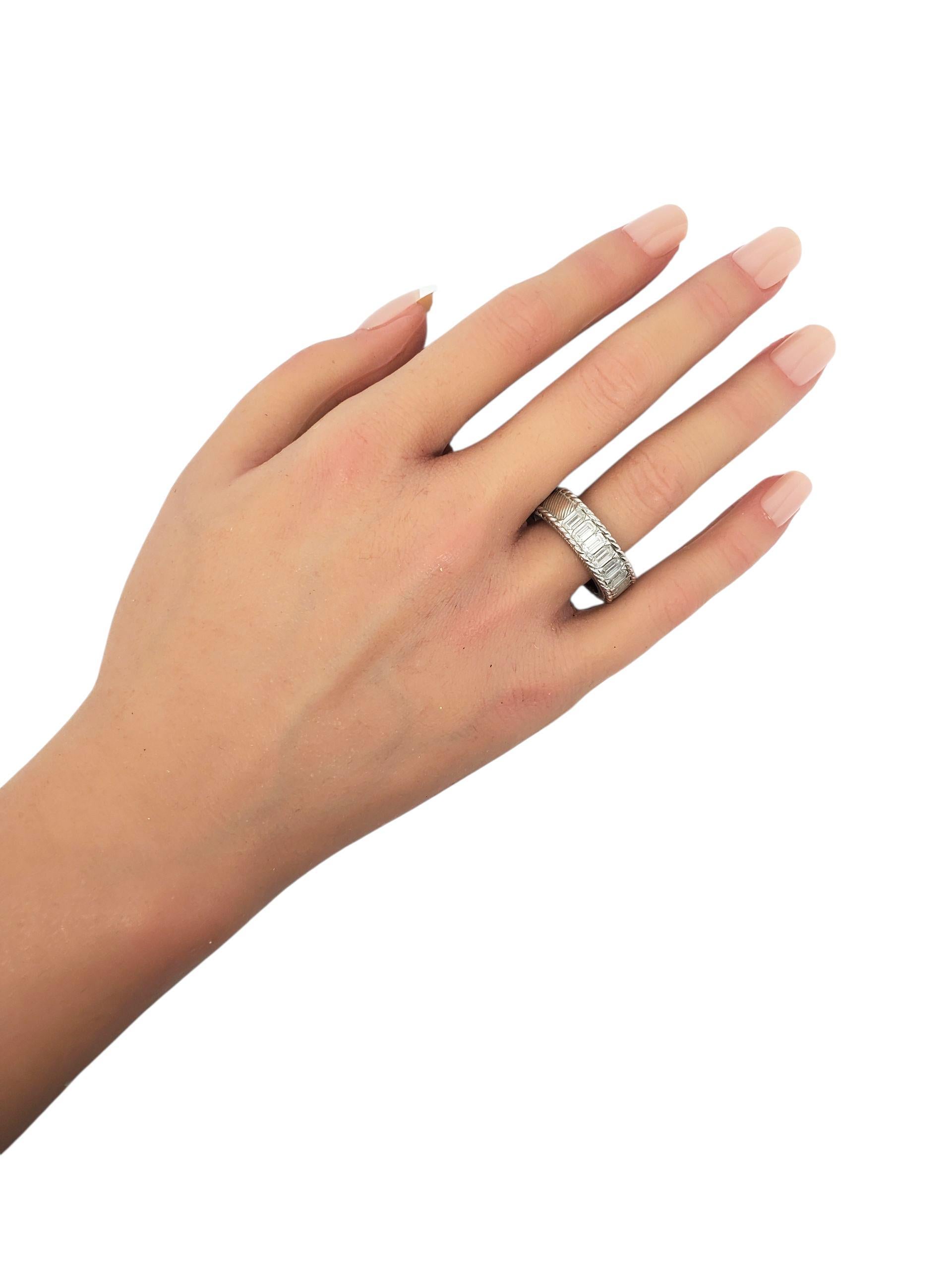 Judith Ripka Anello Eternity in argento 925 misura 11 #22397 in vendita 4