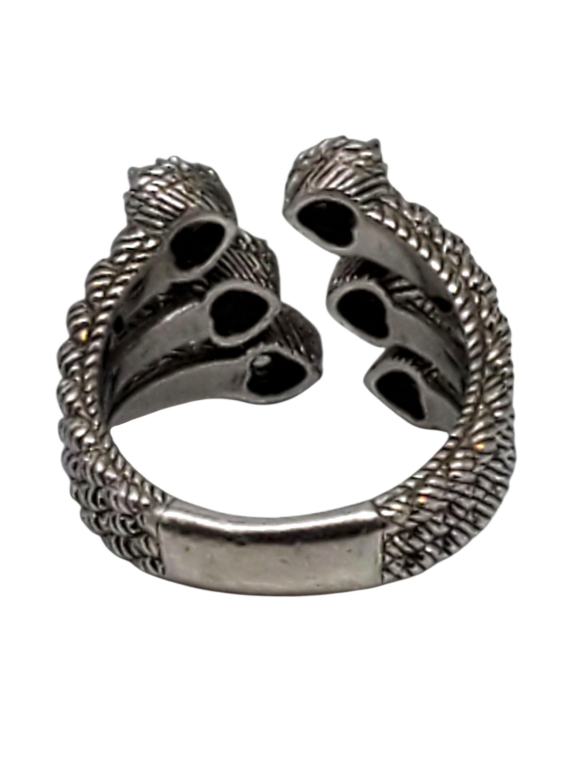 Judith Ripka Anello con cuore in argento Sterling CZ misura 7 #23434 In condizioni buone in vendita a Washington Depot, CT