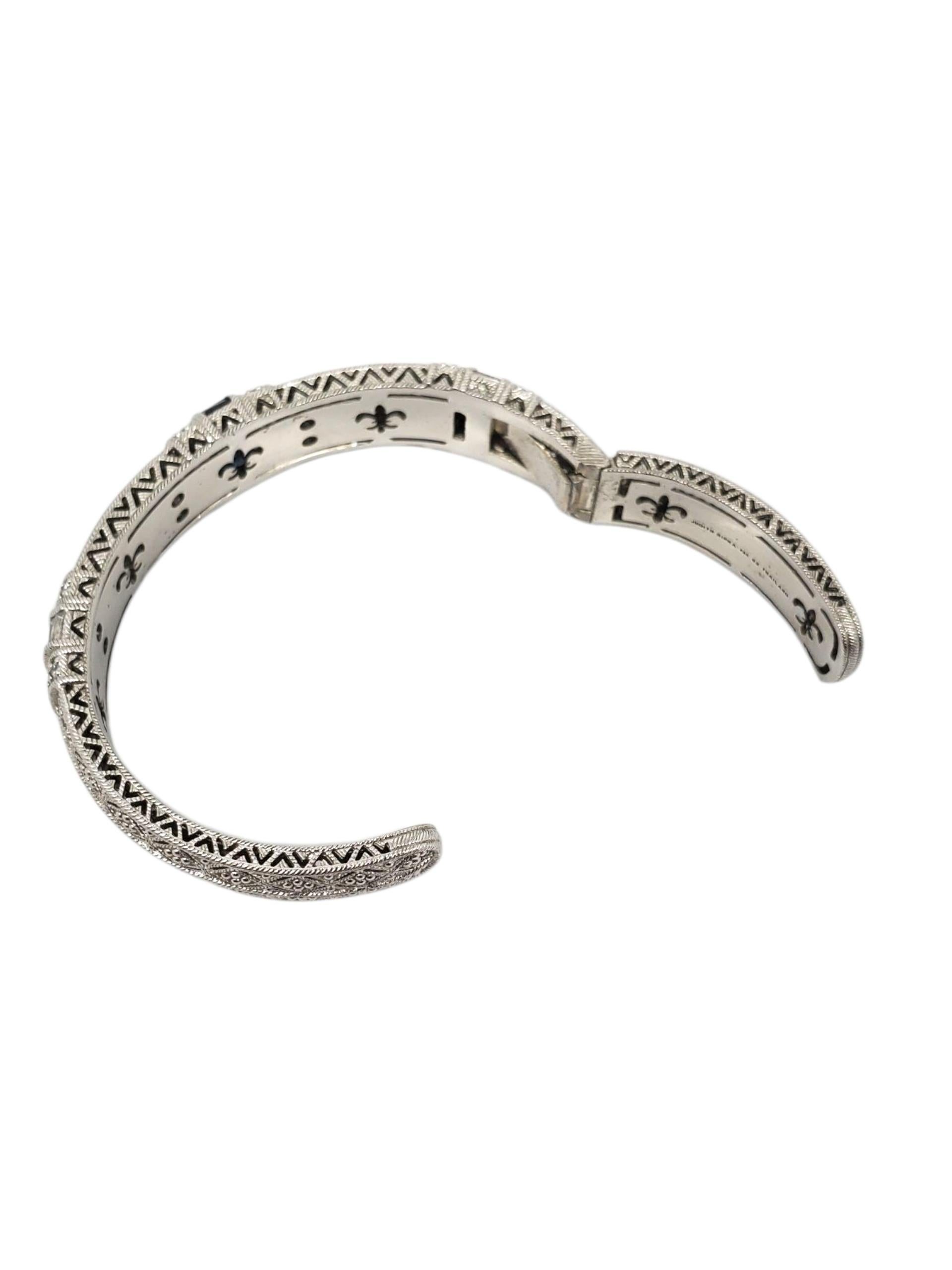 Judith Ripka Bracciale con cerniera in argento 925 # 23385 in vendita 1